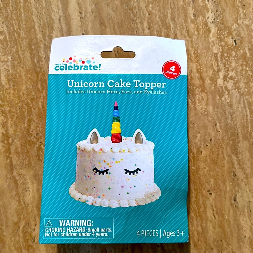 Brand new unicorn cake topper